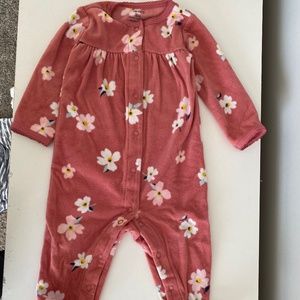 Carters Mauve footie pajamas 6m